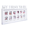 Mickyu My First Year Baby Picture Frame - First Mothers Day Gifts For New Mom - Personalized Baby Gifts Monthly Milestone Frame