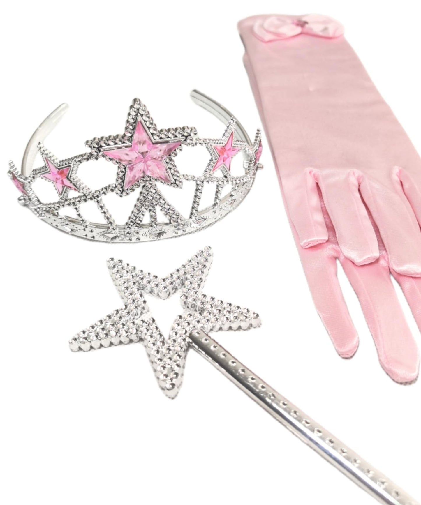 Xefenki Good Witch Glinda Costume Dress For Girls Halloween Cosplay Outfits With Crown Magic Wand And Gloves