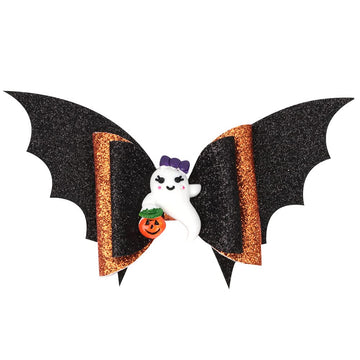 Love Sweety Baby Rose Halloween Headband Infant Pumpkin Hairband Bow Hair Clips (2Pcs Bat Ghost Pumpkin)