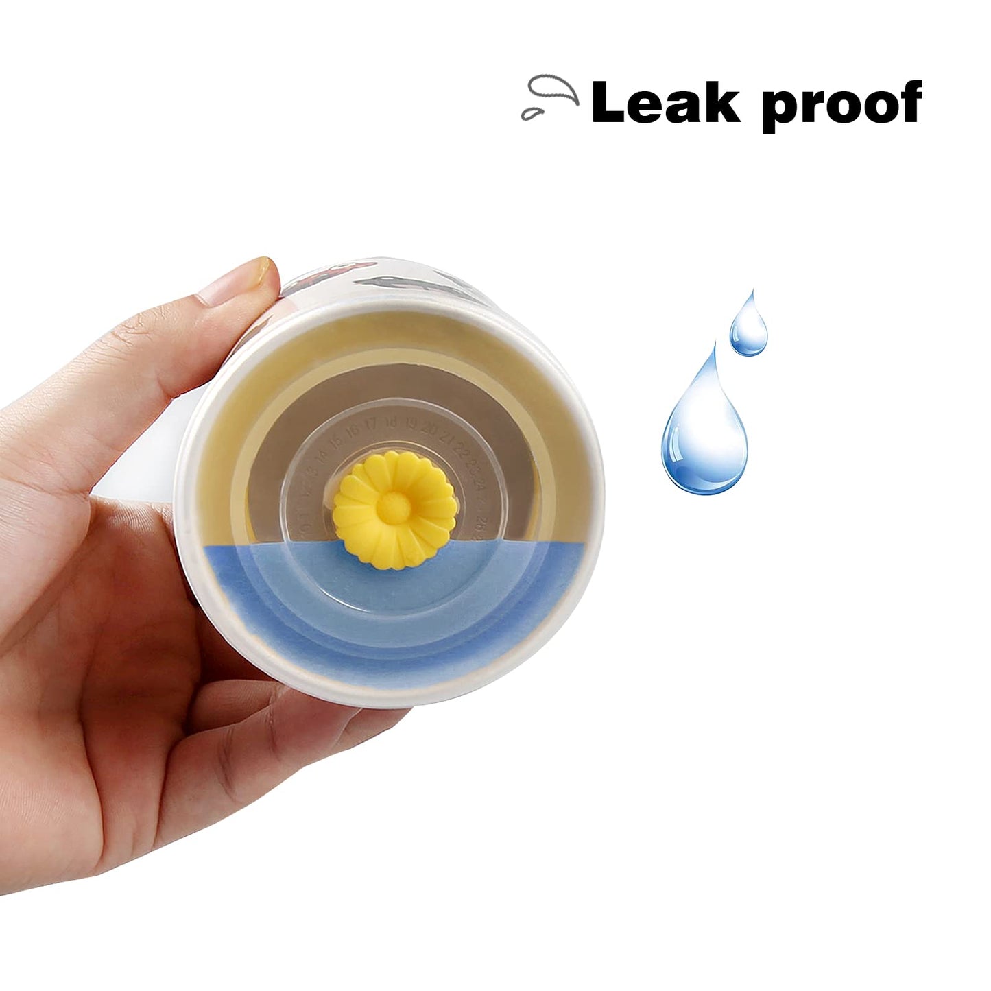 Shopwithgreen 7Pcs/Set Bamboo Kids Dinnerware Set - Children Dishes - Food Plate Bowl Cup Spoon Fork Set Dishware, Cartoon Table