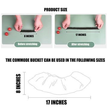 Ouliget Potty Chair Liners With Elastic, Portable Potty Training Bags, Potty Refill Liners Disposable For Toddlers Kids And Baby