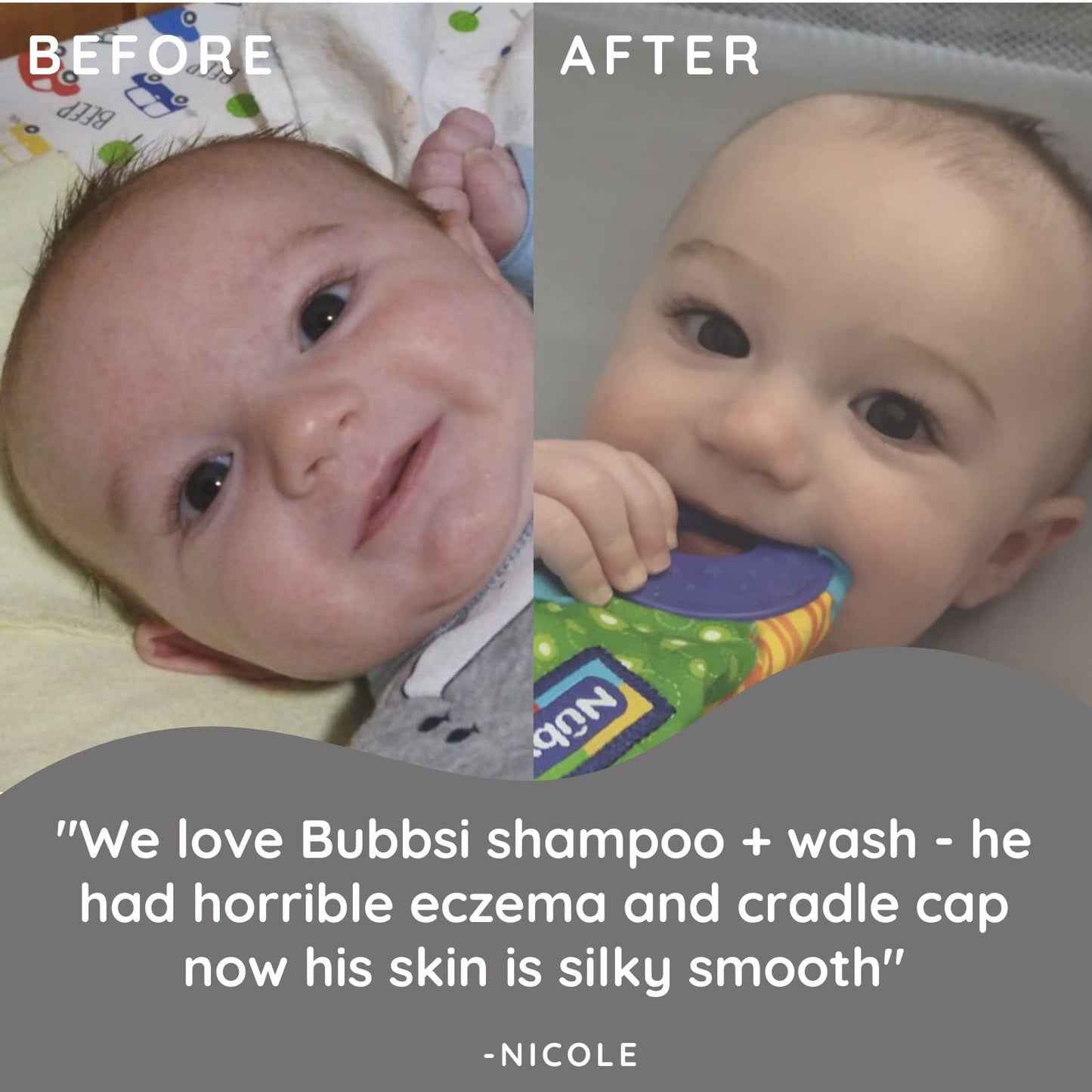 Bubbsi Creamy Coconut Oil Baby Shampoo & Wash | Light Natural Scent | Won'T Irritate Eyes | Organic Coconut Oil + Shea | Gentle,