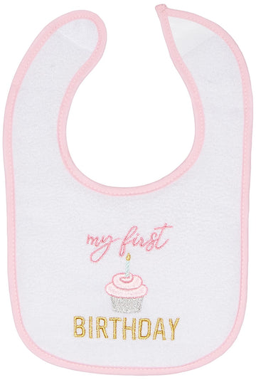 Hudson Baby Unisex Baby Cotton Terry Drooler Bibs With Fiber Filling, Girl Holiday, One Size