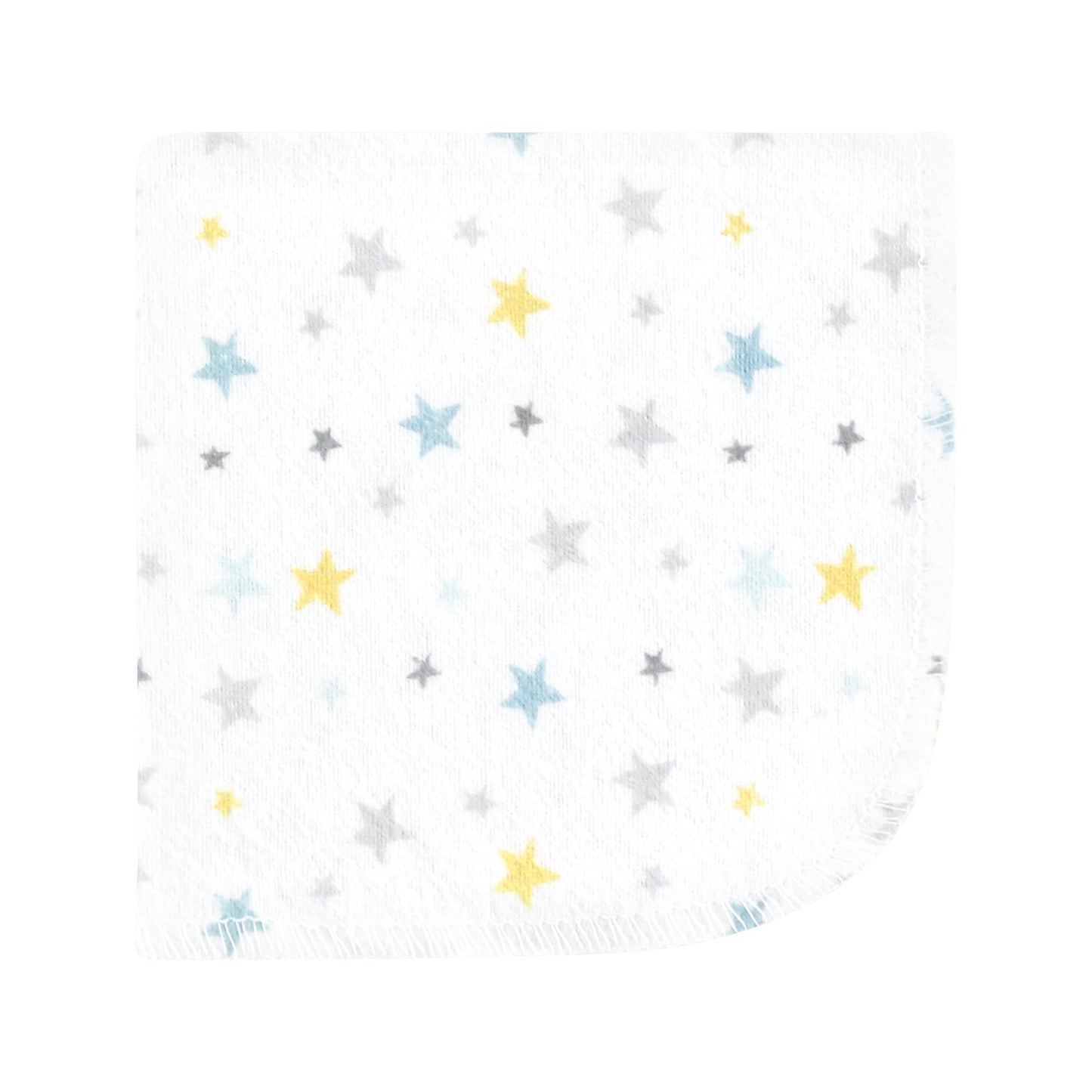 Hudson Baby Unisex Baby Flannel Washcloths, Boy New Elephant 10Pk, One Size