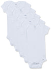 Gerber Baby-Girls 5-Pack Short Sleeve Variety Onesies Bodysuits (Short Sleeve White, 18 Months)