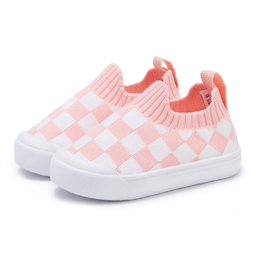 Baby Walking Shoes First Boy Girl Walker Infant Sock Tennis Mesh Sneakers Breathable 6 9 12 18 24 Months Pink Size 6-12 Months I