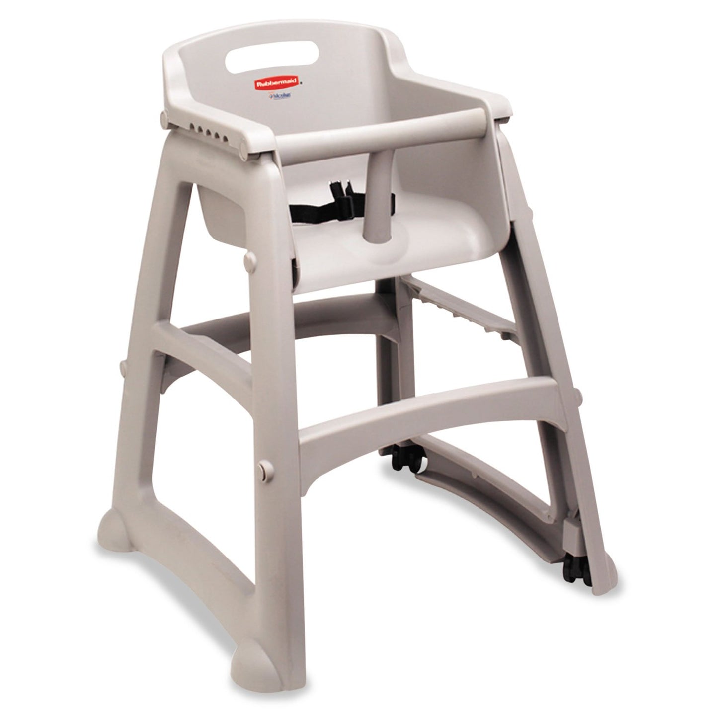 Rubbermaid Commercial Products Sturdy High Chair for Child/Baby/Toddler, Unassembled, Platinum, Fits Under Table for Child/Baby/