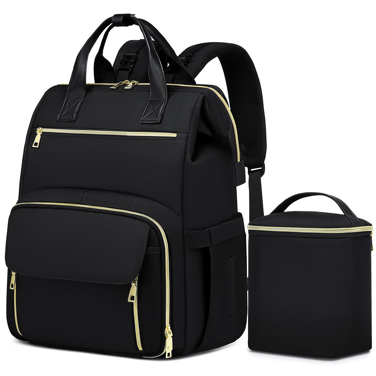 RUCYEN Breast Pump Backpack, Large Backpack Compatible for Spectra S1, S2 Medela for Mom, Water Resistant 15.6 inch Laptop Bag f