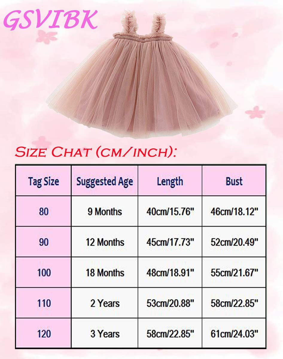 Gsvibk Baby Girls Tutu Dress Toddler Tulle Tutu Dress Infant Long Sleeve Cotton Dresses Princess Party Dress 9M Pink 708