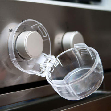 Heart Of Tafiti Stove Knob Covers For Child Safety, Gas Stove Knob Covers Large,Transparent Design, 5 Pack, Kitchen Safety Guard