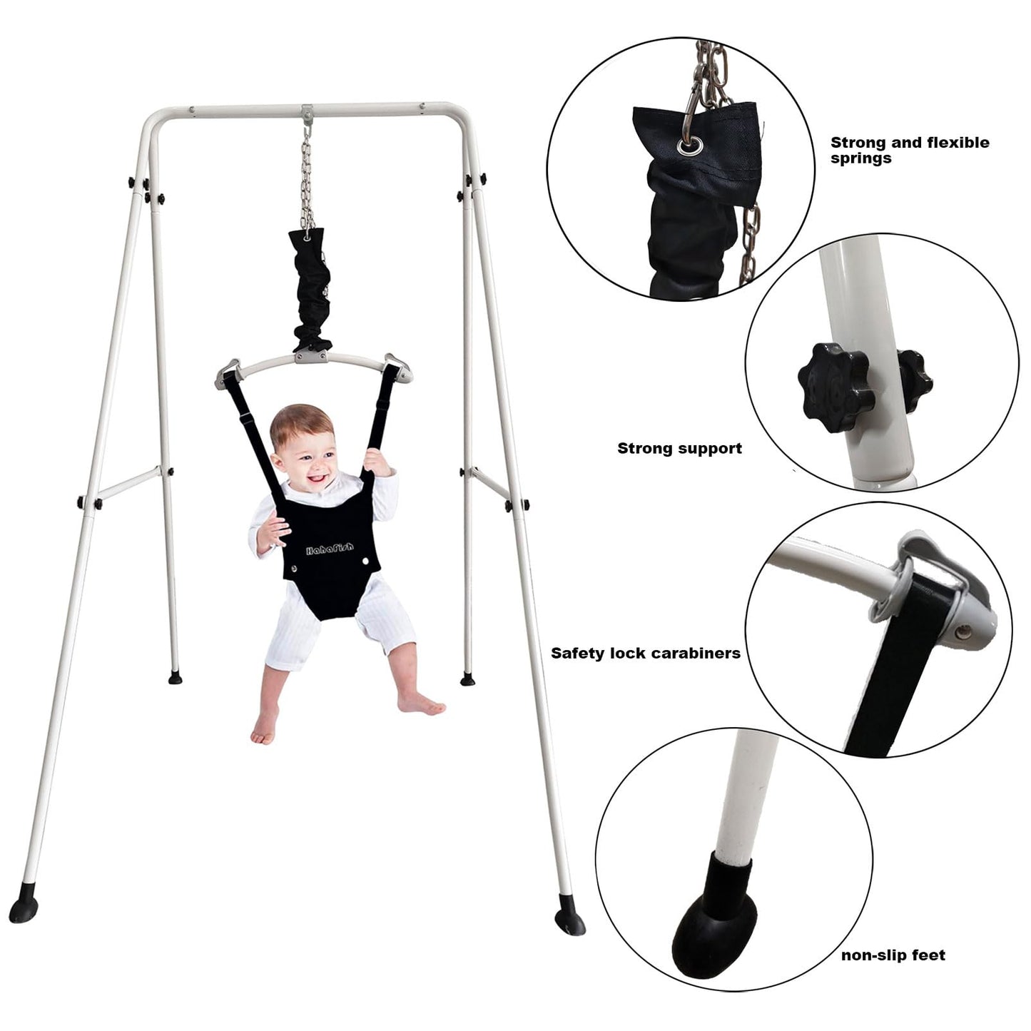 Baby Door Jumper And Bouncer With Stand For Active Babies That Love To Jump And Have Fun Toddler Infant