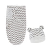 BNF Newborn Swaddle Wraps Hat Comfortable Swaddle Blanket for Newborn Girls Gifts Coffee Waves | Baby | Nursery Bedding | Sleepi