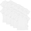 Honestbaby Organic Cotton Short Sleeve T-Shirt Multi-Packs, 10-Pack Bright White, 18 Months