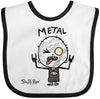 Inktastic Metal Face Baby Bib White And Black - Gus Fink Studios 2Ad0F