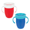 Nuby Wonder Cup - Spill-Proof Toddler Sippy Cups - (2 Pack) 5 Oz - Sip From All Sides - Leak Resistant - Easy Grip Two-Handle De