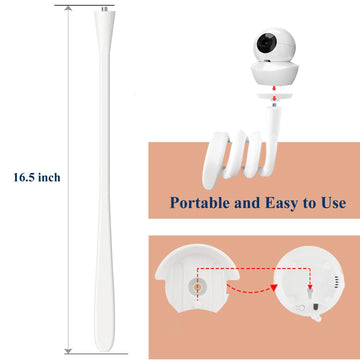 Derebir Baby Monitor Mount Holder Compatible With Babysense Hd S2-2 / Max View Baby Camera And Other Baby Monitor With 1/4' Thr