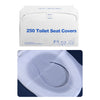 Toilet Seat Covers Disposable, 250 Pcs Flushable Disposable Toilet Seat Covers, Half-Fold Paper Toilet Liners For Travel, Airpla