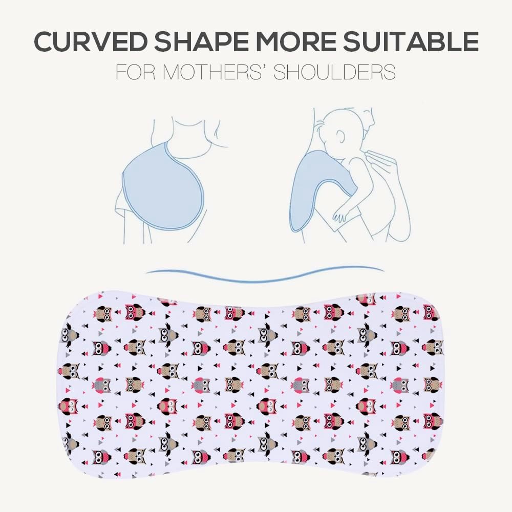 Gelisite 6 Pack Cotton Baby Burp Cloths Extra Absorbent Soft For Baby Boys And Girls (Multi02)