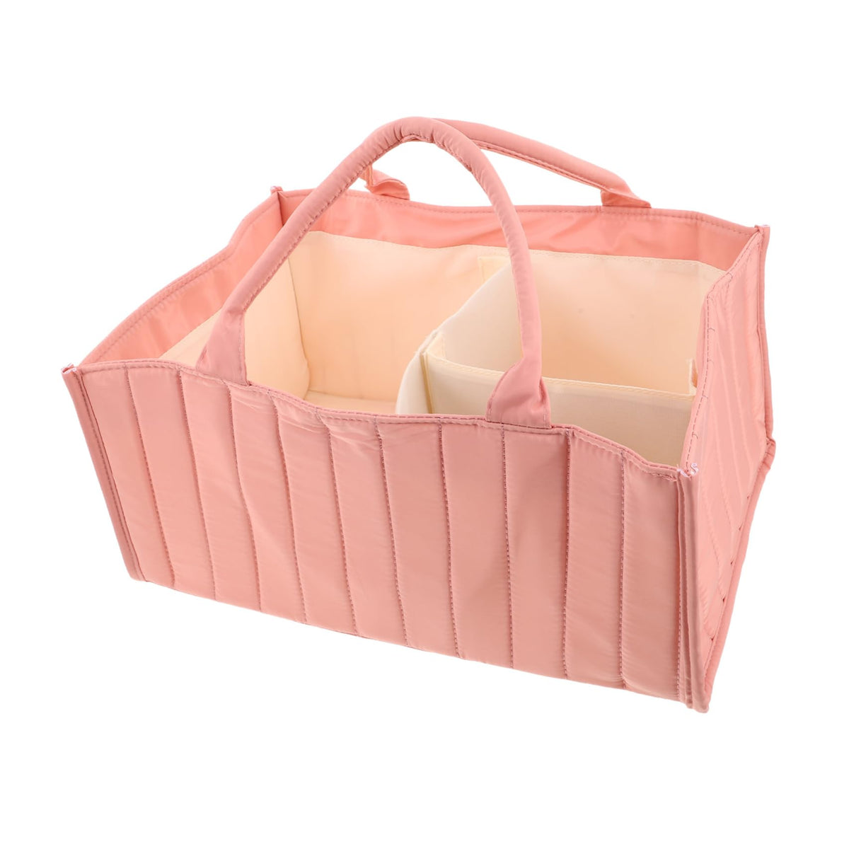 Abaodam Portable Diaper Organizer with Generous Capacity Stylish Nursery for Essentials Multifunctional Storage Basket for Diap