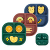 Babelio Powerful Suction Plates For Baby And Toddler, 100% Food Grand Silicone, Divided, Bpa Free, Microwave & Dishwasher Safe,