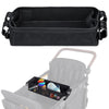 Stroller Snack Tray Compatible with Wonderfold Wagon - Upgraded with Extra Thick Base, Waterproof Faux Leather Sides & Side Mesh