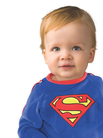 Rubie'S Baby Boys Superman Classic Romper With Removable Cape Party Supplies, As Shown, Toddler Us