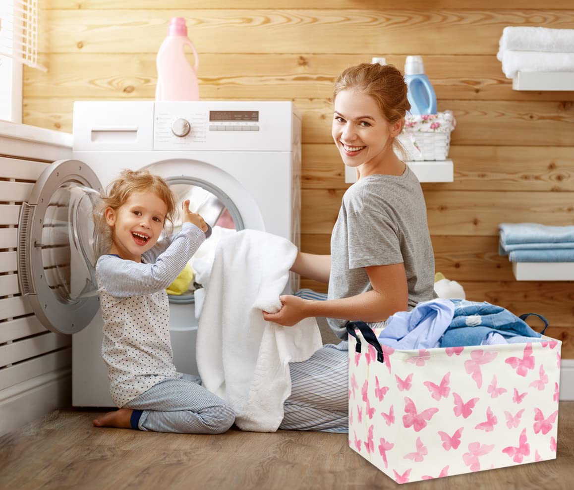 Tibaolover Rectangular Kids Storage Basket Gift Basket Baby Storage Basket Cute Kids Toy Storage Bin Organizer Shelf Book Basket