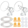 Maymom Breast Pump Kit Compatible With Medela Pump In Style Advanced Breast Pumps; 2X Breastshields (One-Piece, 19Mm), 4 Valves,