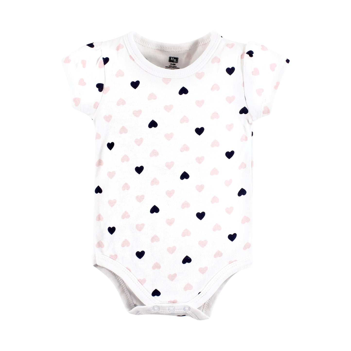 Hudson Baby Unisex Baby Cotton Layette Set, Girl Daddy Pink Navy, 9-12 Months