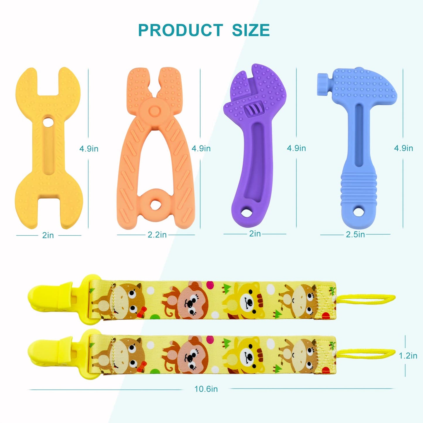 Teething Toys for Babies 3-6 Months 6-12 Months, Baby Teething Toys, Silicone Baby Teether Toys, Baby Chew Toys, Molar Teether,