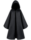 Togrop Knight Costume For Kids Robe Hooded Boys Cloak Cosplay Black 12-14 Years