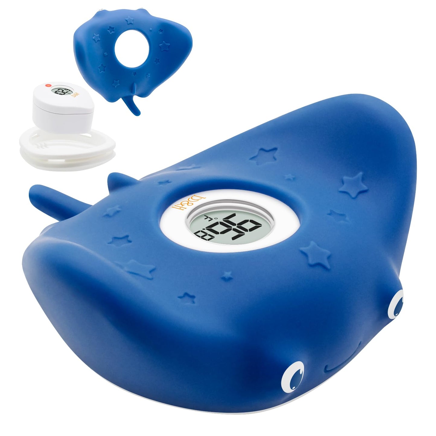 B&H Silicone Baby Bath Thermometer - Safety Digital Infant Bathtub Temperature Thermometer, Color-Coded Display, Quick-Read, Det