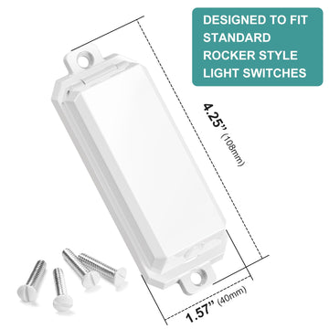 Clymene Light Switch Cover Guard, Child Proof Wall Switch Cover Protects Your Lights Or Switches From Being Accidentally Turned