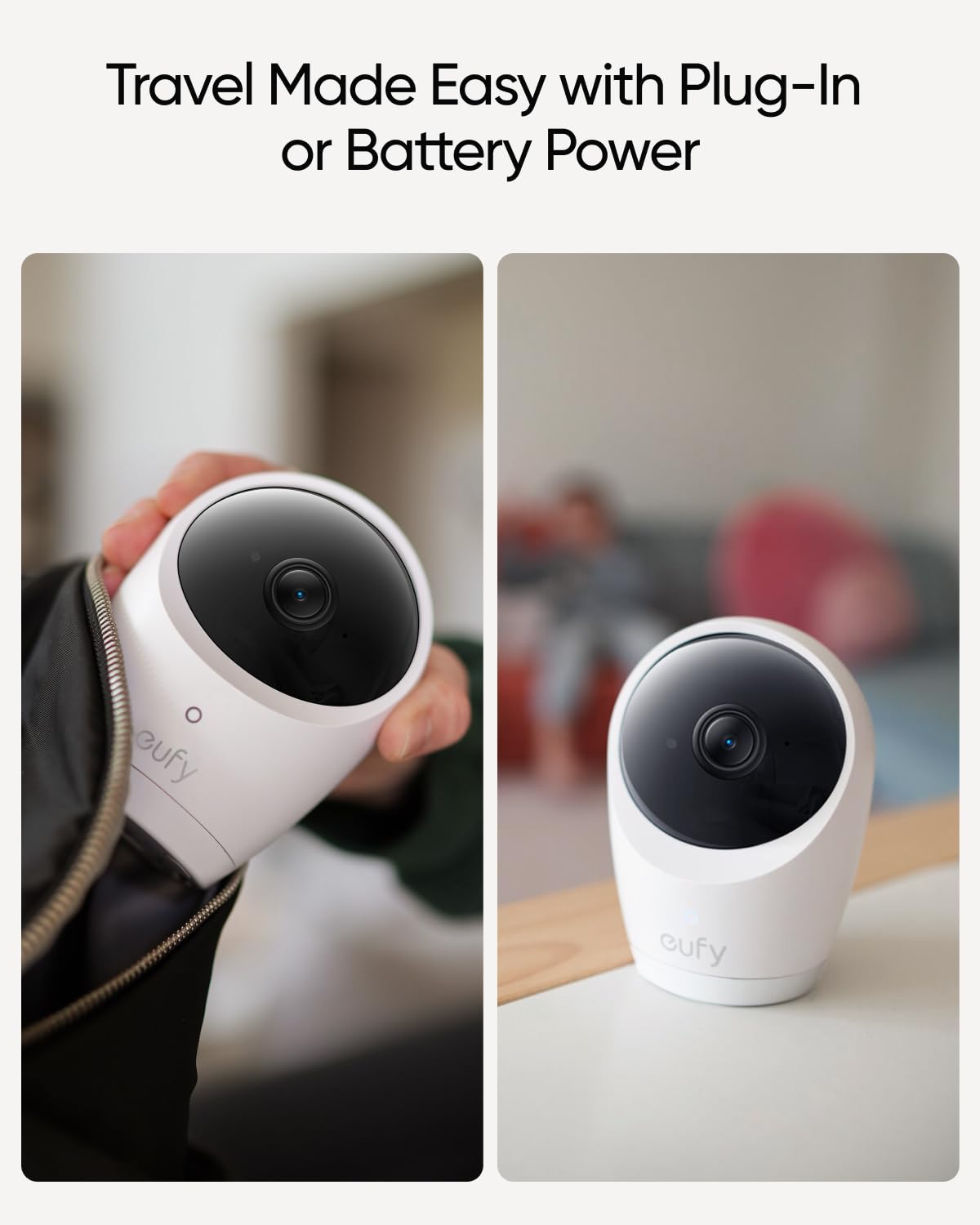 Eufy Baby Monitor E20 Add-On Camera, 2K Hd Resolution, 330? Pan And 60? Tilt, 4? Zoom, Night Vision, 5000Mah Built-In Battery, A