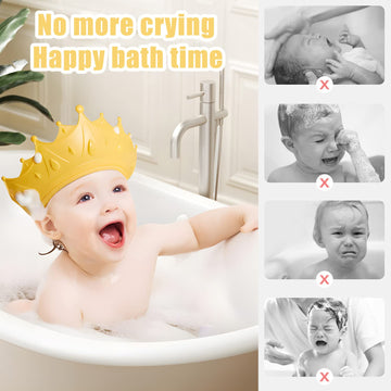 Baby Shower Cap For Washing Hair, Shower Hat For Kids, Baby Hair Washing Guard, Bath Hat For Toddlers, Bath Visor Safely Wash Th