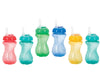 Nuby 2-Pack No-Spill Cup With Flex Straw, 10 Ounce, Colors May Vary