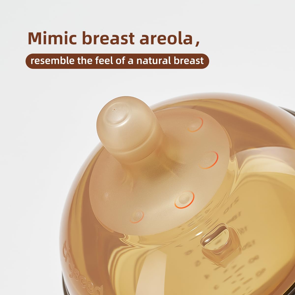 Thyseed Baby Bottle Nipple Infant Silicone Replacement Nipples 0-3 Month 1 Pack