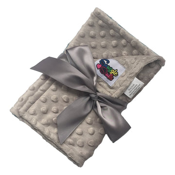 Baby Boys 5 Pack Minky Dot Burp Cloths - Shades Blue