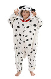CuteOn Dalmatian Dog Onesie Kids Animal Pajamas for Boys Girls Halloween Christmas Costume Height for 110cm