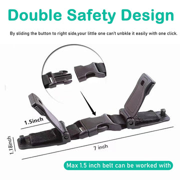 2 Pcs Seat Chest Harness Clip,Anti Escape Car Seat Strap Baby Harness Chest Clip,Baby Anti-Slip Safety Strap,For Car Seats,Strol