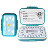 Tooth Fairy Box & Baby Tooth Keepsake Case For Kids- Natural Wheat Straw & Pp Material, Easy-Write Eva Liner - Blue