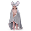 Tbezy Hooded Towel For Kids 100% Cotton Ultra Soft With Unique Animal Design Large For Infants 3-10 Years (Elephant)