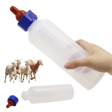 1000Ml Baby Lamb Milk Feeder Bottle With Handle And Detachable Nipple,Calf Sheep Lamb Bottles For Baby Lambs Feeding Nursing Bot