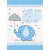 Unique Baby Elephant Thank You Cards, 5.5' X 4', Blue
