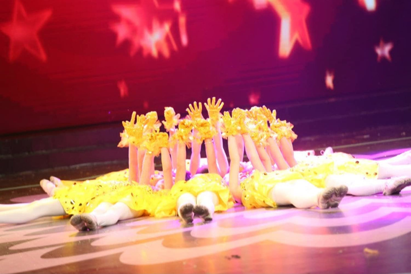 Honbay Silver Sparkling Sequin Gloves Costume Gloves Dance Performance Gloves - For Kids Under 8 Years Old