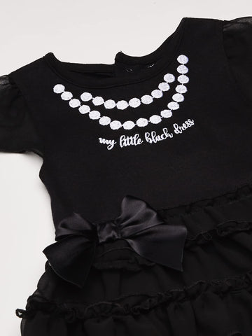 Gerber Baby Girls' Bodysuit With Tutu Skirt, Black Dress, 0-3 Months