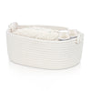 Small Rope Basket For Organizing, Gifting - Decorative Basket For Gifts Empty - Cute Woven Gift Basket - Dog Cat Toy Box - Toy O