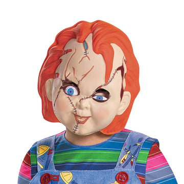 Disguise Chucky Costume For Kids, Official Childs Play Chucky Costume And Mask, Classic Child Size Medium (7-8)