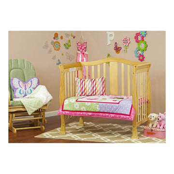 Dream On Me Addison 4-in-1 Convertible Mini Crib – Natural Finish