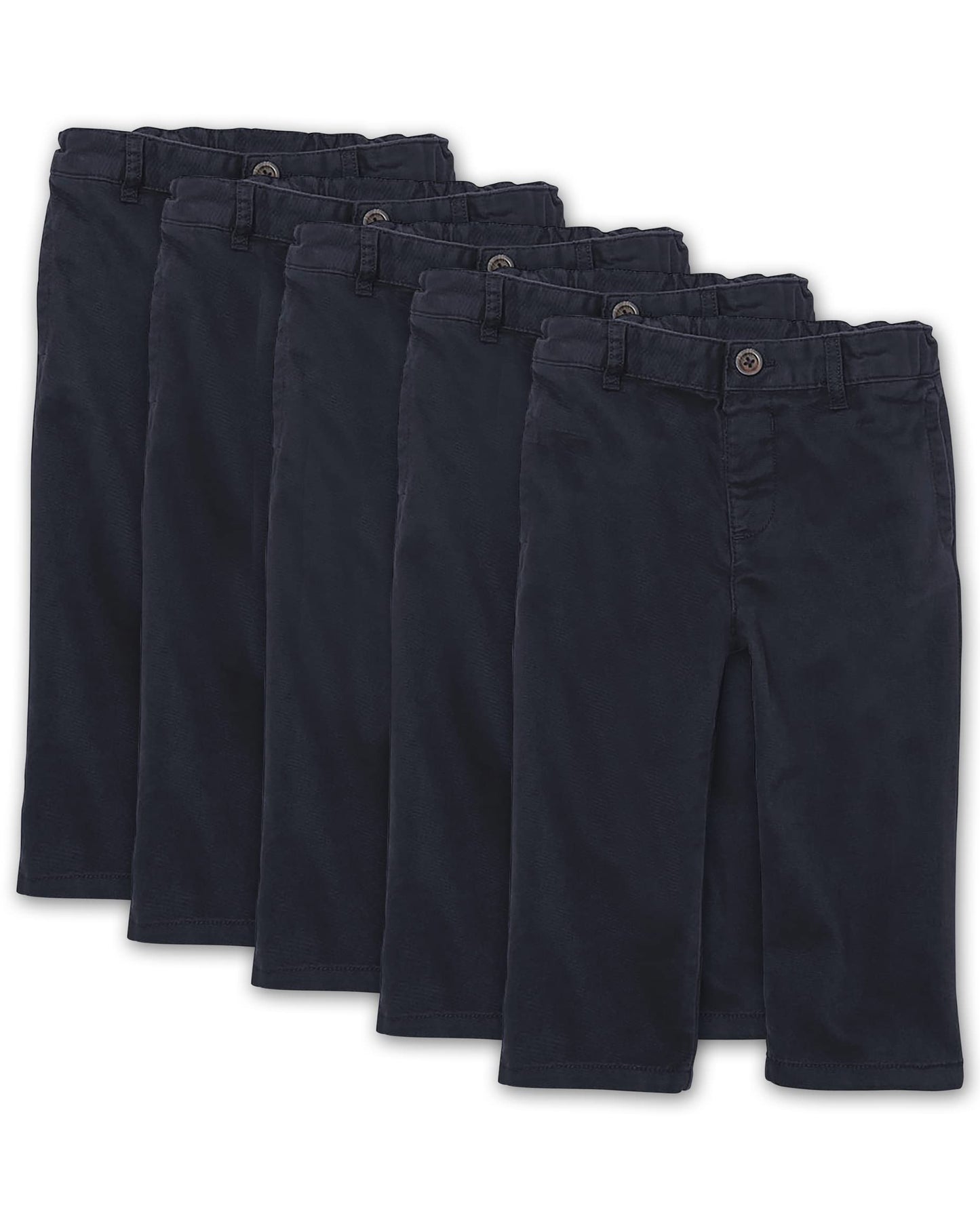 The Children'S Place Baby Boys' And Toddler Stretch Chino Pants, New Navy 5-Pack, 2T
